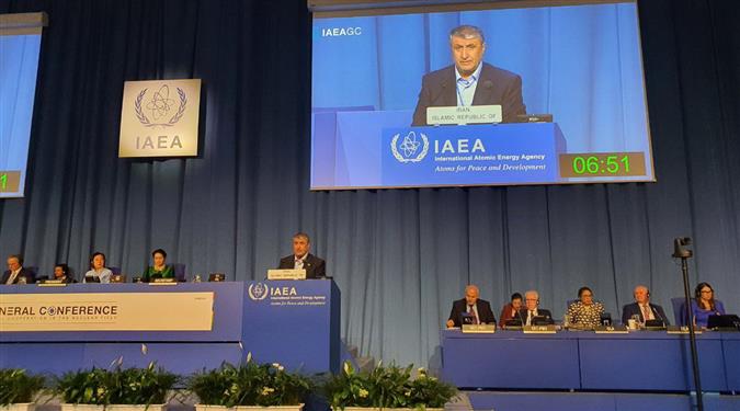 سخنرانی رییس سازمان انرژی اتمی در کنفرانس عمومی آژانس بین‌المللی انرژی اتمی
